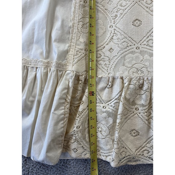 Vintage Gunne Sax Dress Size 7 Crochet Lace Corset Prairie Cottagecore Wedding - Picture 8 of 16